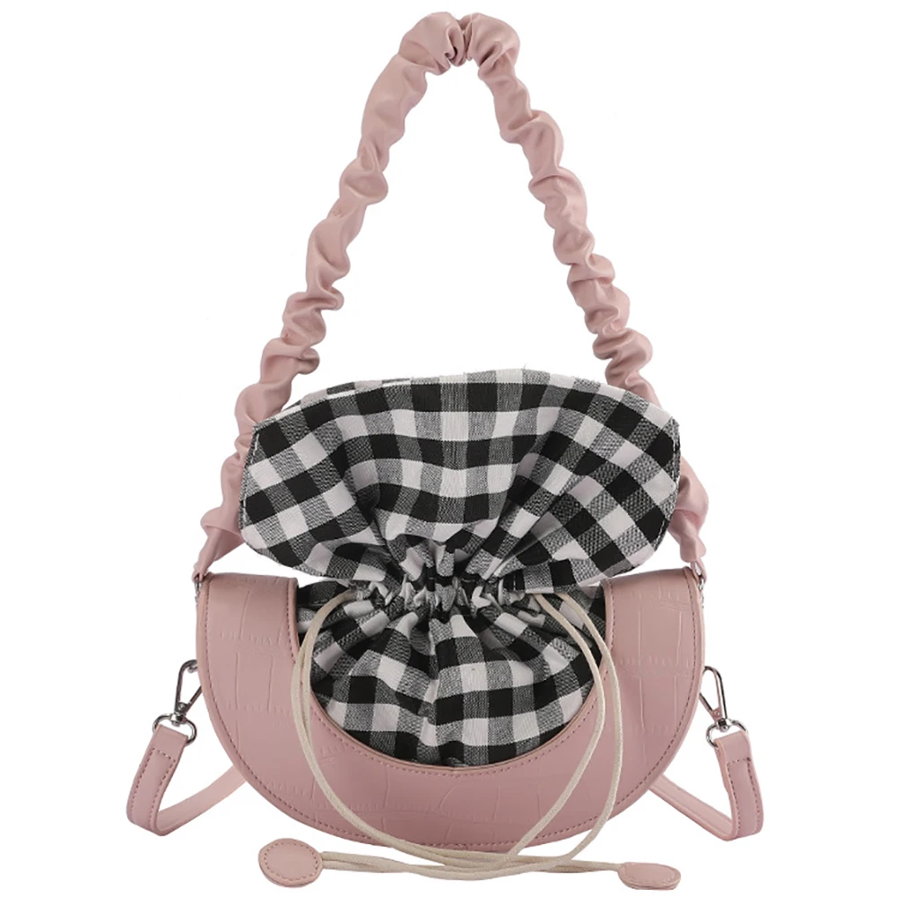 Luxury Designer Crossbody Bag For Female Women Fashion Contrast Plaid Shoulder Bags Ladies Casual Shopper Handbags Free Shipping