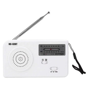 

RD-638T Solar Portable Hand Crank Radio AM/FM Solar Powered Weather Radio with LED Flashlight Emergency Hand Crank Radio