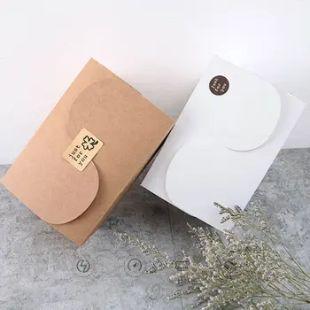 

2020 New 30pcs/set Natural Kraft Paper Cake Box Party Gift Packing Box Birthday Gift Bag