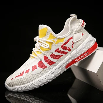 

2020 New Men's Summer Breathable Mesh Surface Tide Shoes Men's Casual Shoes Student Movement Running Shoes