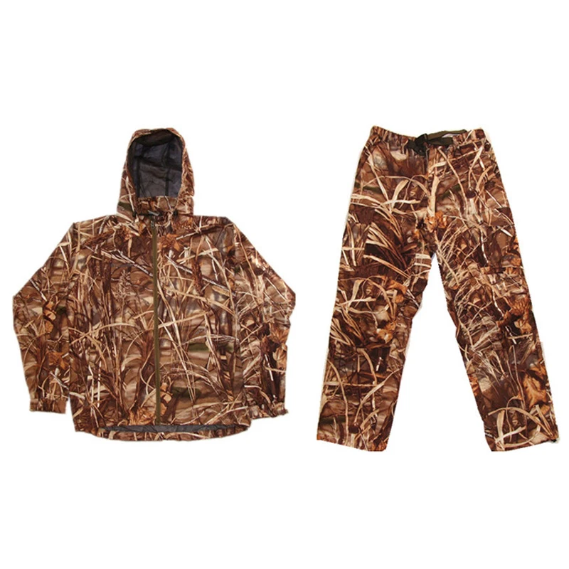 Combinaison camouflage bionique homme pêche extérieure randonnée vêtement tactique silencieux chaud photo