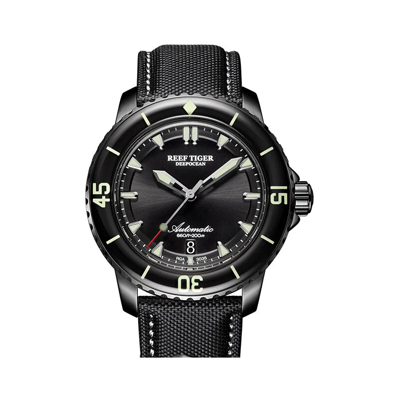 Мужские наручные часы для дайвинга, мужские спортивные автоматические часы Reef Tiger, мужские роскошные 200 м водонепроницаемые механические наручные часы relogio RGA3035 - Цвет: men watch p2