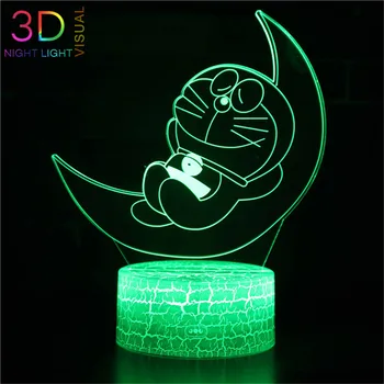 

ATOPH Doraemon on the Moon 3D LED Night Light for Boys Girls Xmas Birthday Gifts