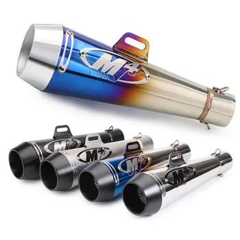 

51MM Universal Motorcycle Exhaust Muffler M4 Muffler Pipe Case For CBR1000 R6 Er6n Trk502 M4 Exhaust