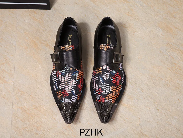 

2019 Erkek Ayakkabi Sapatos Personality Leather Carved Men's Shoes Fashion European And American Style Brand British Low Buckle