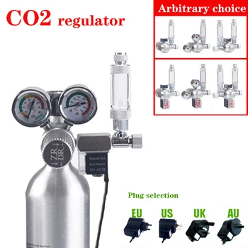 

New DIY Aquarium CO2 Regulator Magnetic Solenoid Kit Check Valve Fish Tank Accessories CO2 Control System Reactor Generator Set