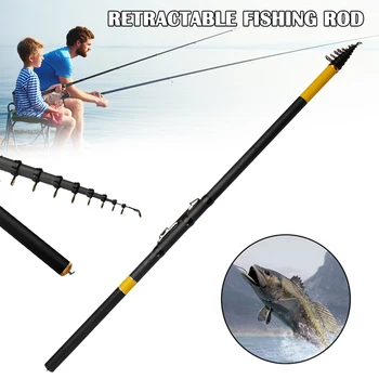 

Ultra Light Carbon Fiber Fishing Rod Telescopic Rock Fishing Pole for Sea Lake