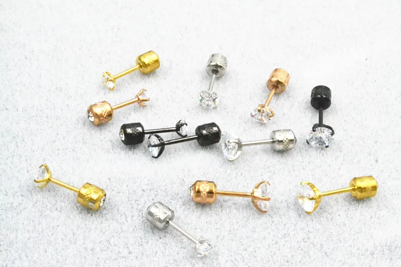 Free Shippment 20PCS Body jewelry Shine CZ 20G Ear Stud Tragus/Helix Bar/Stud/Earring Cartilage Stainless Steel Thin Bar NEW