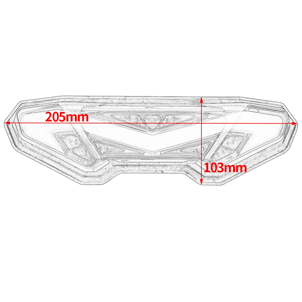 Поворотника LEDTaillight Интегрированный для Yamaha FZ09 MT-09-/FJ-09 FJ09 MT09 Tracer 900/FZ-10 FZ10 MT10