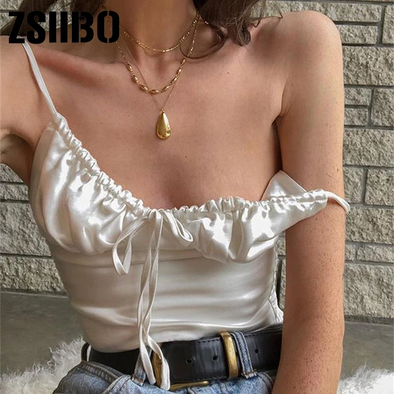 Beach Harajuku Top Tees shirt clothes vintage tshirt brandy shirt clothing tee Chiffon Crop Tops Women Summer Fashion Camisole