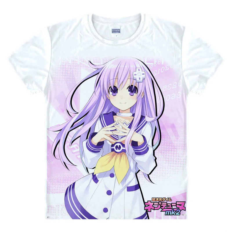 Hyperdimension Neptunia Choujigen Game Neptune Футболка с принтом Noire маскарадные футболки летние топы