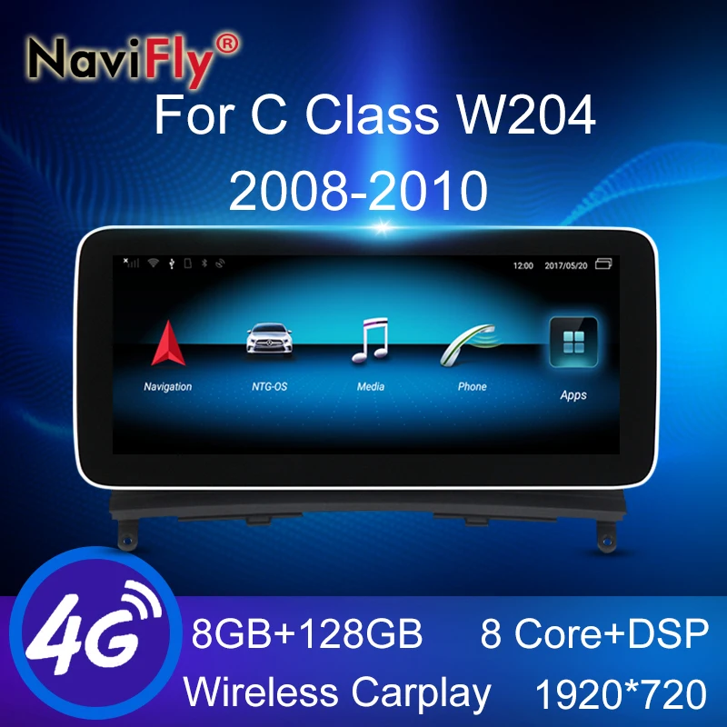 2021 8G + 128G 8 Core GPS Android Универсальная автомобильная интеллектуальная система для