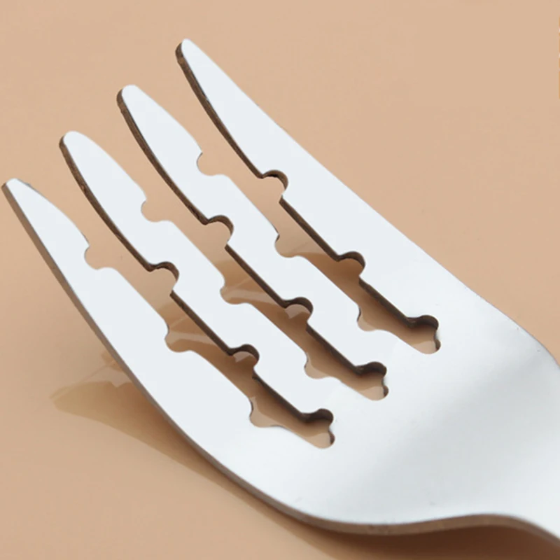 Cartoon Mickey Children fork spoon set Baby Feeding Spoon Stainless Steel Kids Eating Utensils Toddler Baby Flatware Accessories