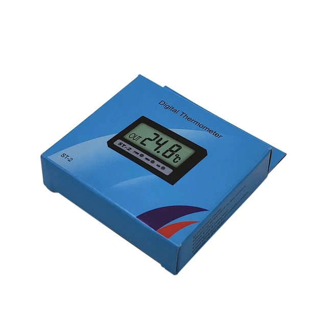 ST-2 Auto Thermometer Innen und Außen Zwei Temperatur Digital Display  Aquarium Elektronische Uhr Hause - AliExpress