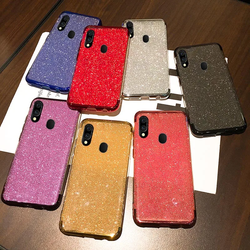 Для samsung Galaxy M20 M30 M10 чехол роскошный блестящий чехол ТПУ для samsung Galaxy A50 A10 A30 A40 A6 A8 плюс A9 A70 S10 чехол