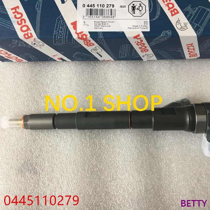 Genuine and new common rail injector 0445110279 from 0445110186 to 33800-4A000