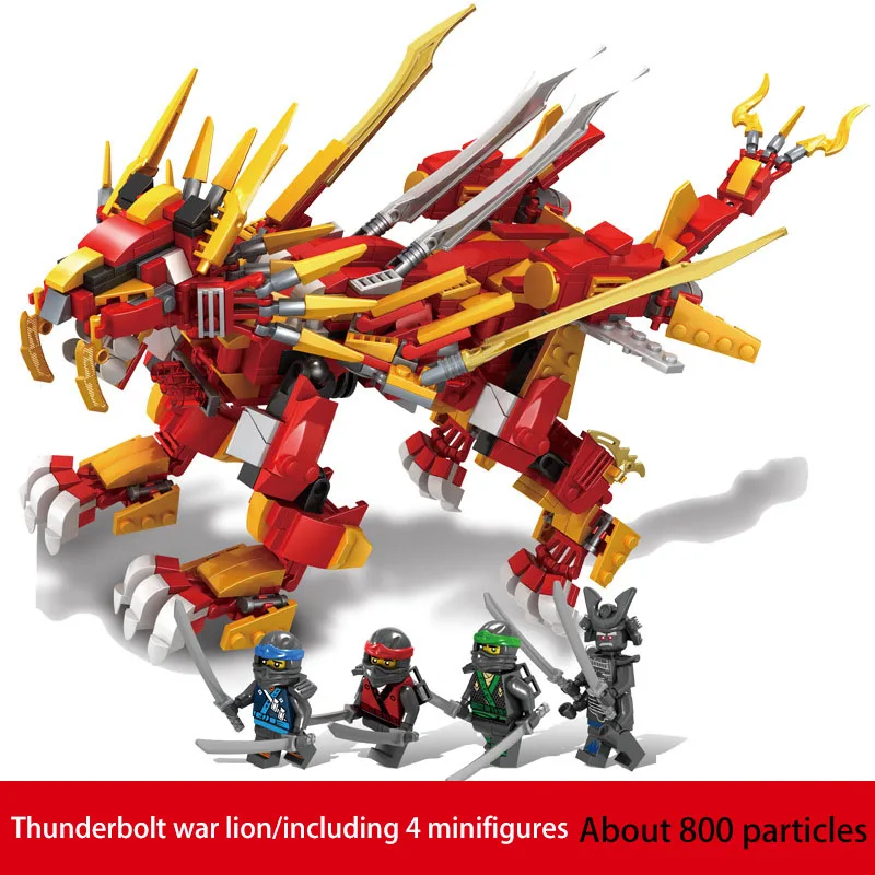 Коллекция 76012 года конструктор The Flame Wars Лев фантом строительные блоки наборы