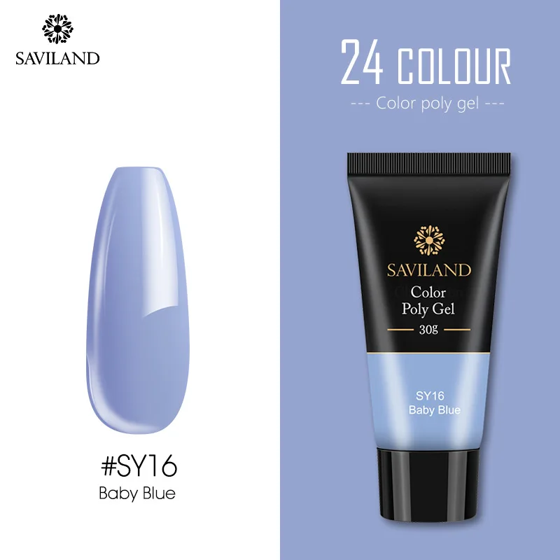 30G SY16 SAVILAND 15g Color Poly Gel Finger Extension 30g Red Blue Yellow Poly Gel Nail Gel Camouflage Soak Off UV Hard Fast Builder Gel - Цвет: 30G SY16