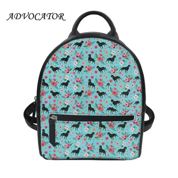 

Mini Backpack Flowers Animals Pattern Women Korean Style PU Leather Shoulder Bag Multi-Function Small Bagpack Female Phone Pouch