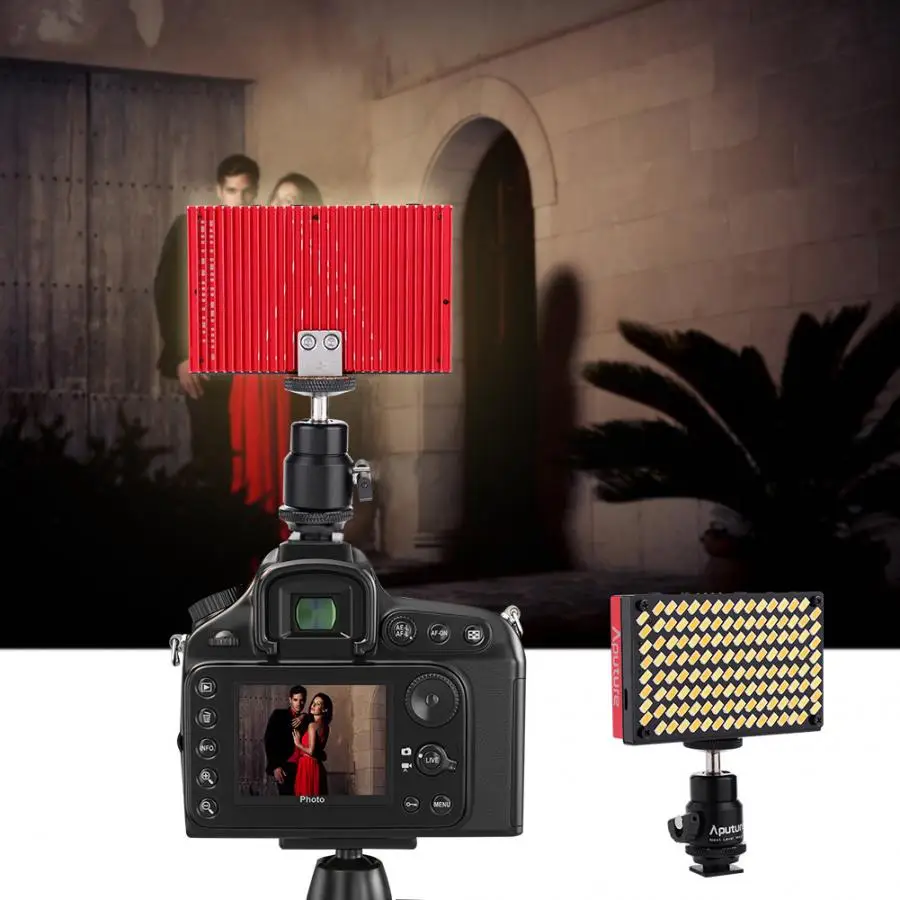 Aputure AL-MX 128 светодиодный заполняющий светильник для видео с цветовой температурой 2800-6500k накамерный заполняющий светильник карманного размера крошечный светодиодный светильник ing для DSLR