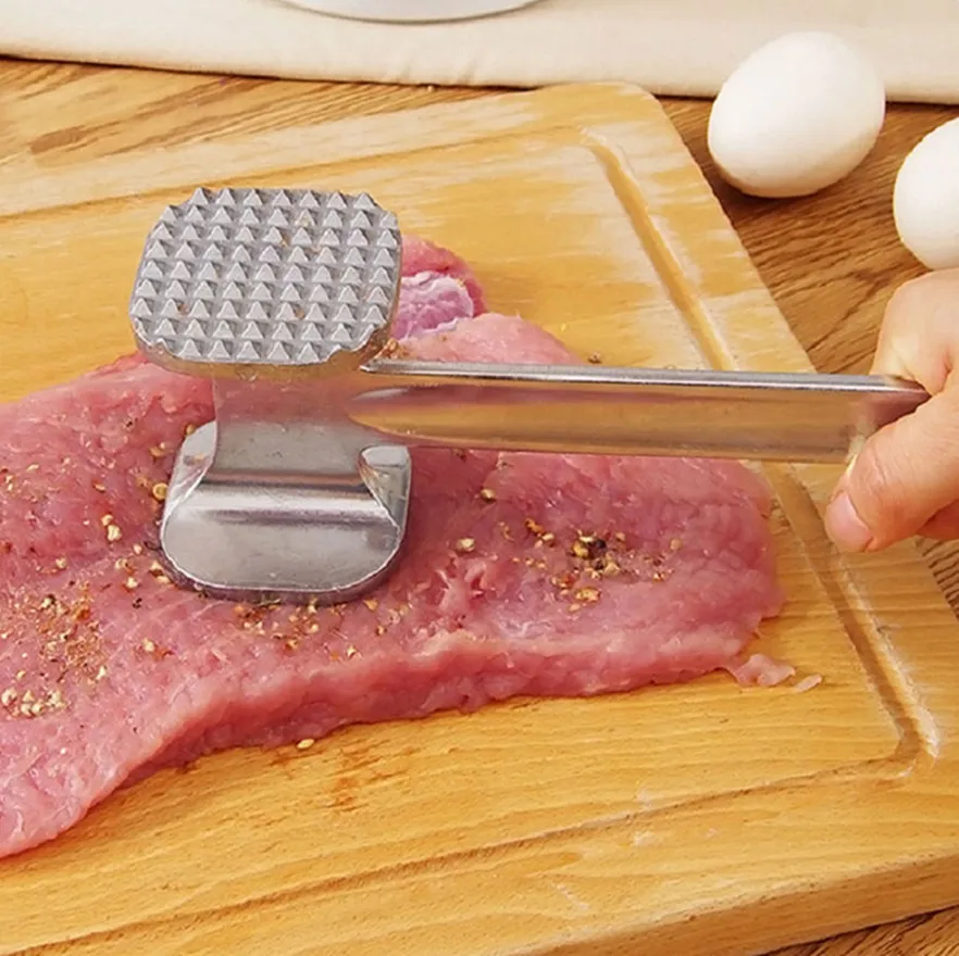 

1Pcs Practical Hammer Tenderizer Steak Tools Aluminium Metal Hot Pop Kitchen Beef Meat Mallet Chicken New Kitchen Meat Gadgets