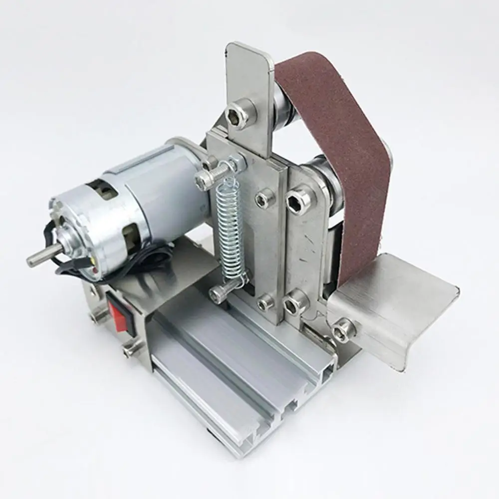 Миниатюрный Мини ленточный станок Сумерки Diy полировальный шлифовальный