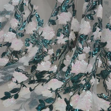 GLace/1 год/партия, разноцветная кружевная ткань с блестками, бусинами и цветочной вышивкой, тяжелая одежда ручной работы, юбка, платье, сетка, TX1599