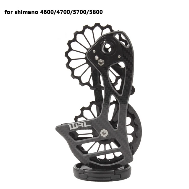 17 т шкив направляющего колеса велосипеда из углеродного волокна керамический задний переключатель для 6800 R7000 R8000 R9100R9000 Аксессуары для велосипеда - Цвет: 1 black