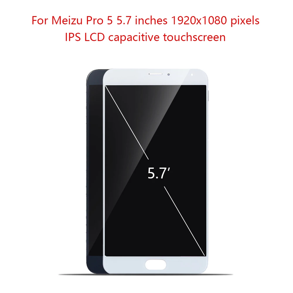 

5.7" AMOLED For MEIZU Pro 5 LCD Display Touch Screen with Frame Digitizer For Meizu Pro5 Display For MEIZU Pro 5 LCD Screen Pro5