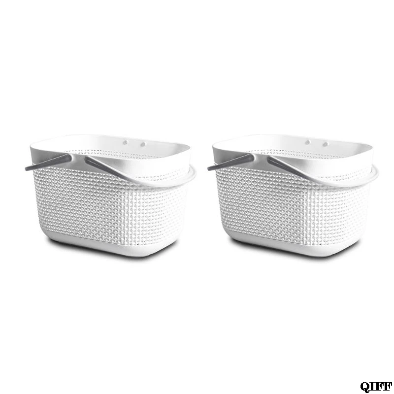 Сетка для душа Caddy Handy пластиковые корзины с ручками для хранения аксессуары для ванной комнаты PXPC - Цвет: 5AC702864-W