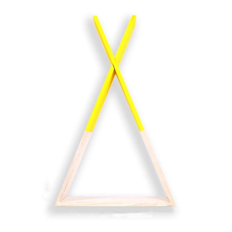 

Triple-cornered Wall Frame House Shelf Display Rack Decorate Living Room Bedroom Children Room Crafts Storage Rack