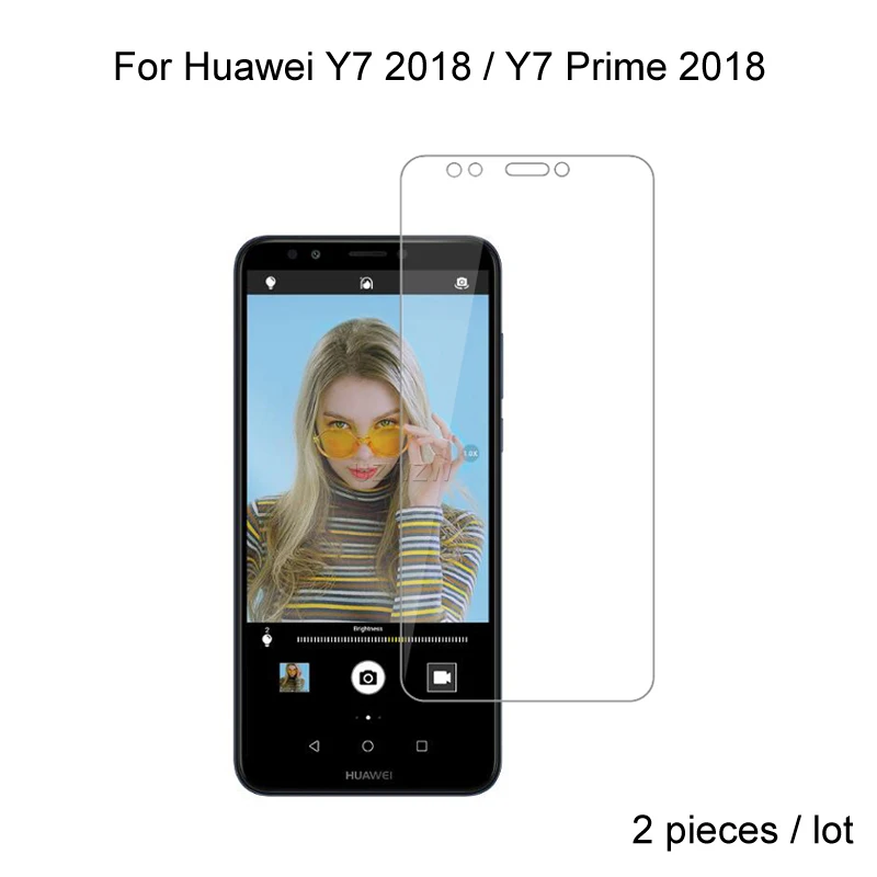 Для Huawei Y7 / Prime 2018 Закаленное стекло Защитная пленка HD Прозрачная 0 3 мм 9H твердость