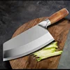 Cuchillo de Chef chino de acero inoxidable de 8 pulgadas para carne, cuchillo de cocina para cortar verduras, cuchillo para filetes de pescado muy afilado ► Foto 2/6