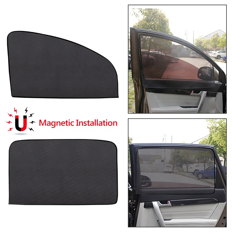 

Magnetic Car Side Window Sun Shade UV Protection Curtain Summer Mesh Auto Window Sun Visor Shield Sunshade Protector Film