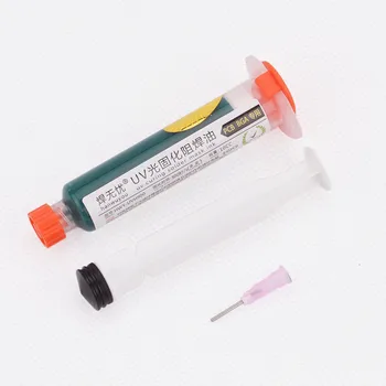 

UV Soldering Paste Fluxes 10CC For PCB BGA Circuit Board Protect Curable Solder Mask Welding Flux Oil +1 Syring Push Needle