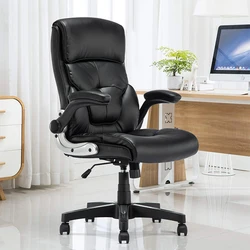 Yamasoro – chaise de bureau en cuir PU, fauteuil d'ordinateur ergonomique à haut dossier pour patron 