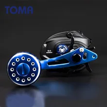 TOMA катушка для ловли приманки, литье 7,0: 1 11+ 1BB шарикоподшипники, углеродное волокно, тянущаяся система, металлическая ручка, длинная ручка