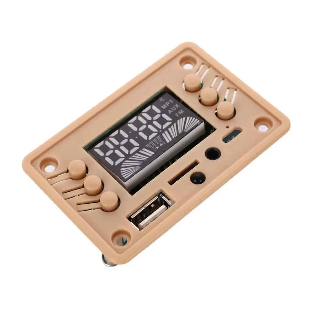 DC 12 В TF профессиональный MP3 декодер плата Bluetooth 5,0 электронный fm-радио модуль WAV WMA Универсальный автомобильный аудио беспроводной USB порт