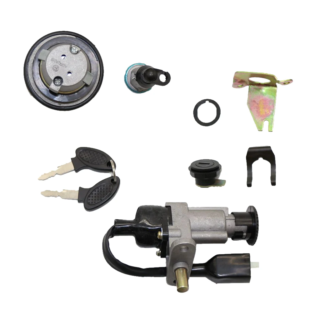 1 Set Motorcycle Ignition Key Switch For 50 125 150 250cc Moped Scooter | Автомобили и мотоциклы
