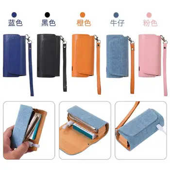 

New electronic cigarette case iqo leather case portable with hand rope cigarette case storage for iqos 3.0 DUO