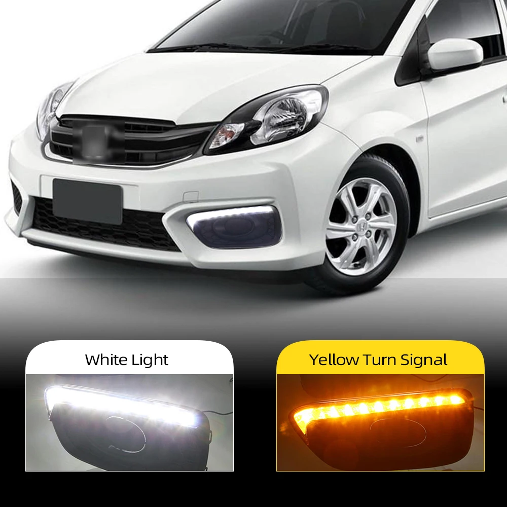 Автомобильная проблесковая 1 комплект для Honda Brio 2016 2017 светодиодные дневные