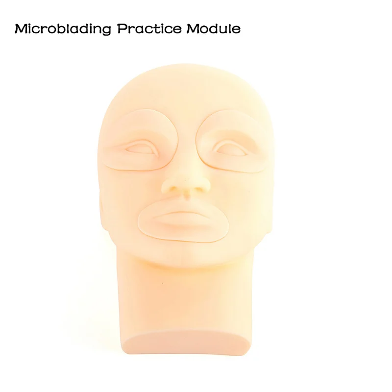 ABVP New Tattoo Practice Fake Skin Head Professional Tattoo Practice Silicone 3D Practice Skin Mannequin Cosmetic