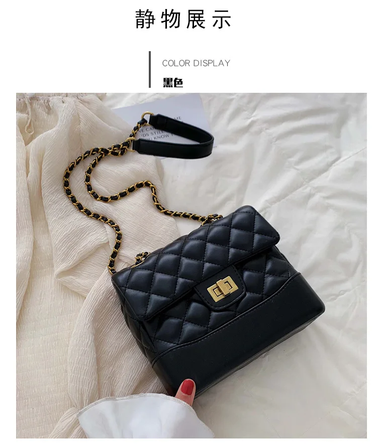 [BXX] Women's Single Shoulder Crossbody Bag All-match Flap Diamond Lattice Chain Package Brand Designer Tide Bags HG664