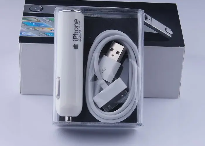 Производители автомобильное зарядное устройство Iphone4S wai mao dai кабель для передачи данных Кристалл в штучной упаковке многофункциональная зарядка для автомобиля