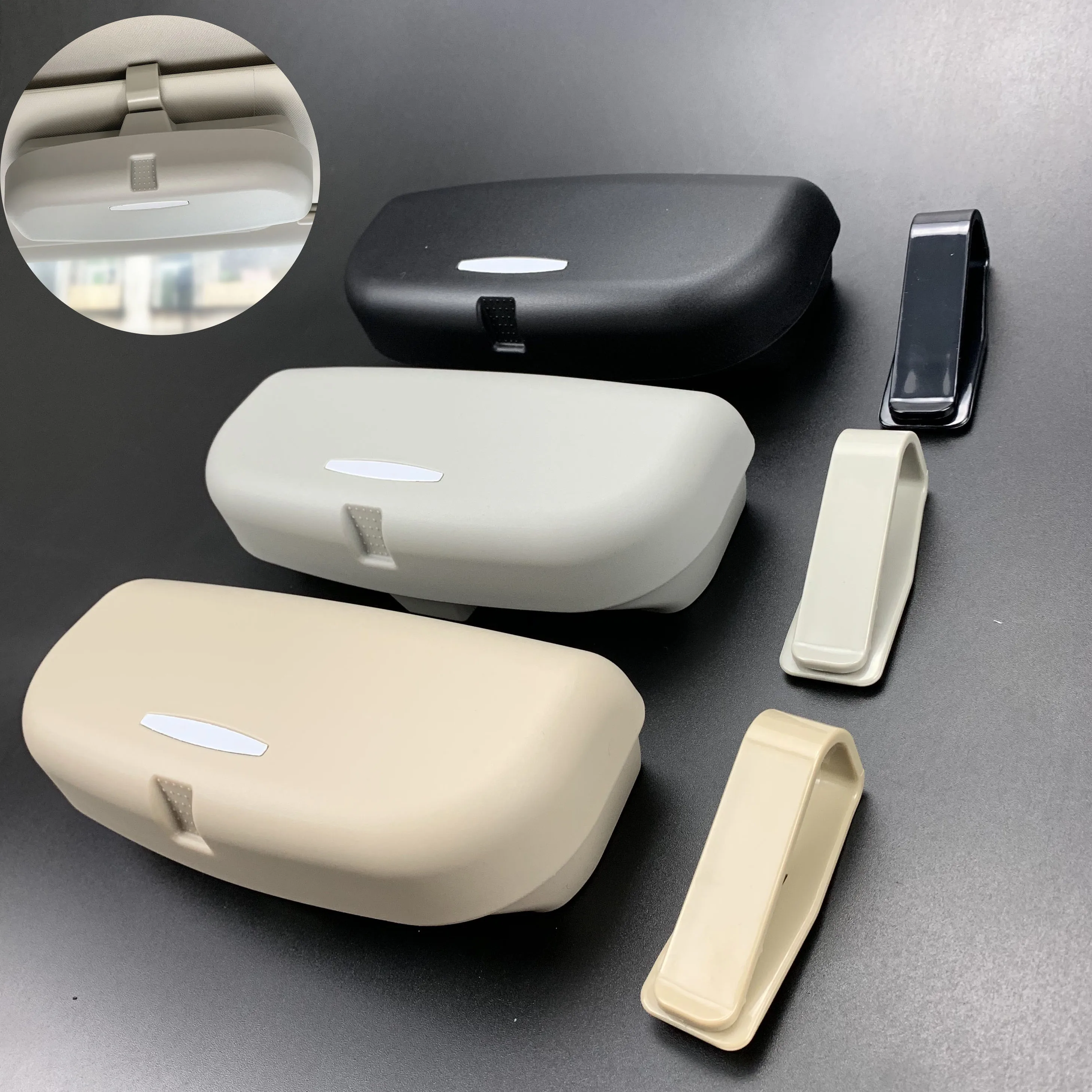 

Car Accessories Sun visor Glasses Case For SsangYong Actyon Turismo Rodius Rexton Korando Kyron Musso Sports XLV Tivolan LIV-2 X