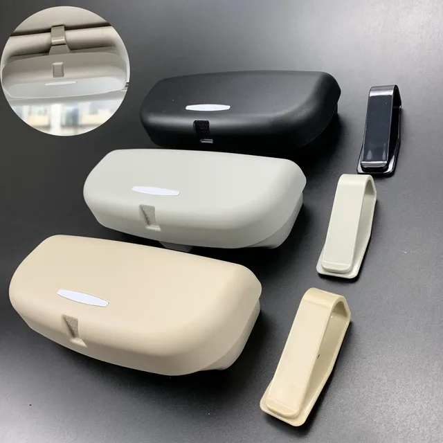 Car Accessories Sun visor Glasses Case For SsangYong Actyon Turismo Rodius Rexton Korando Kyron Musso Sports XLV Tivolan LIV-2 X