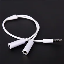 Cable Splitter Adapter-Jack Headset Earphone MP4 Stereo-Plug Dual MP3 Female 1 Y 