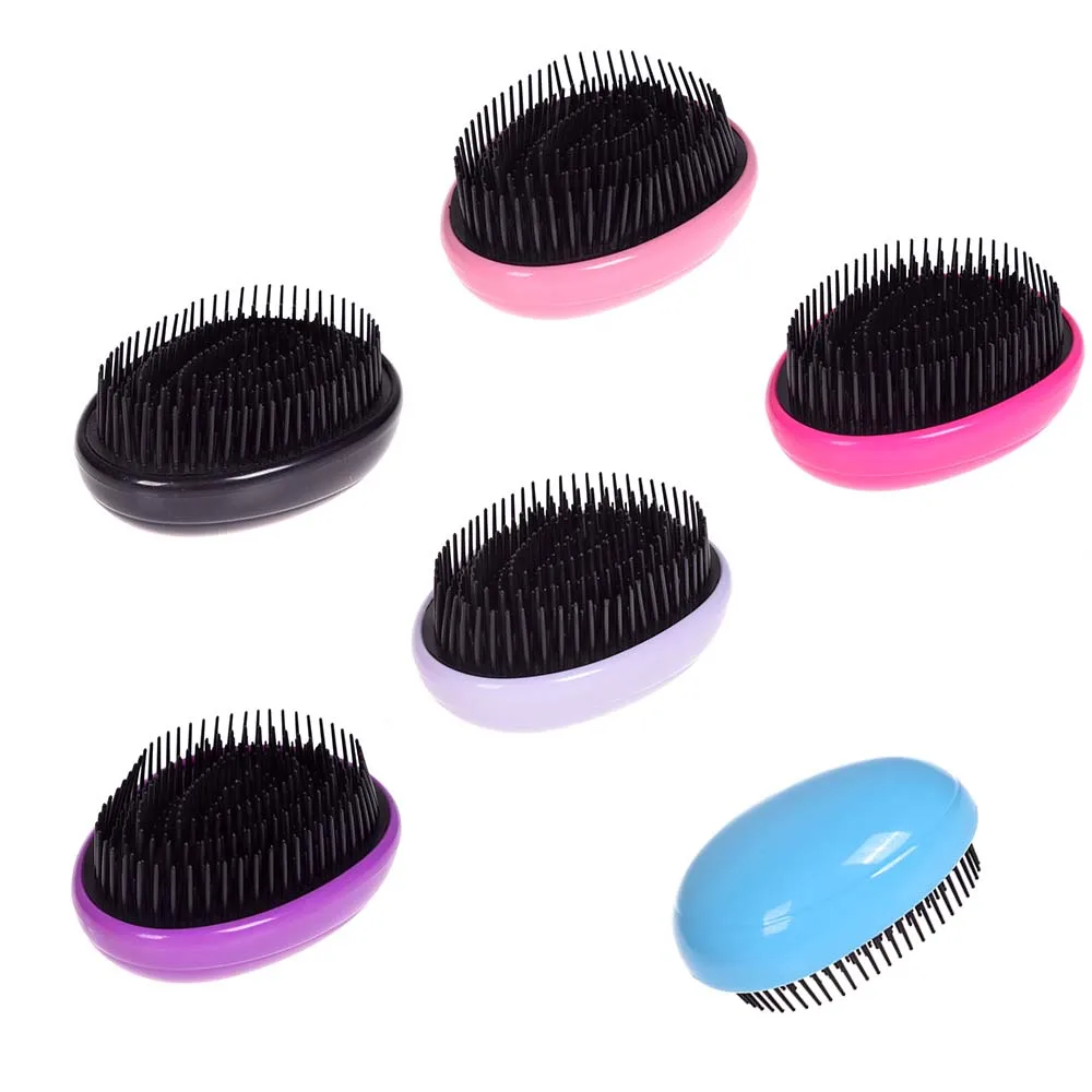 1pc New Tangle Hair Brush Egg Shape hairbrush Anti Static Styling Tools Brushes Detangling Comb Salon Care comb Travel | Красота и