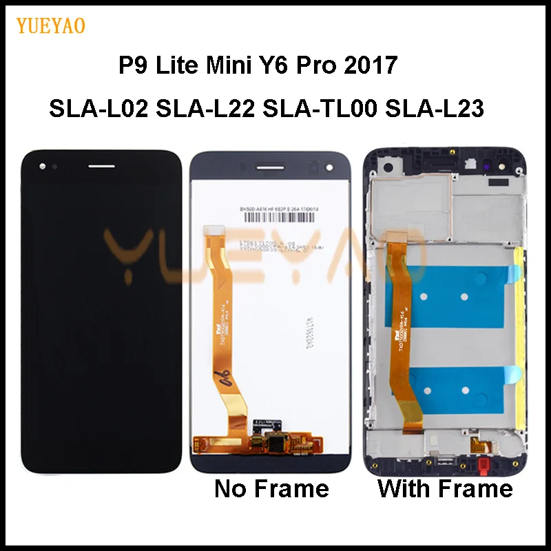 Для huawei P9 Lite mini ЖК-дисплей сенсорный экран для huawei Y6 Pro ЖК с рамкой P9 Lite Мини ЖК SLA L02 L22 L03 экран