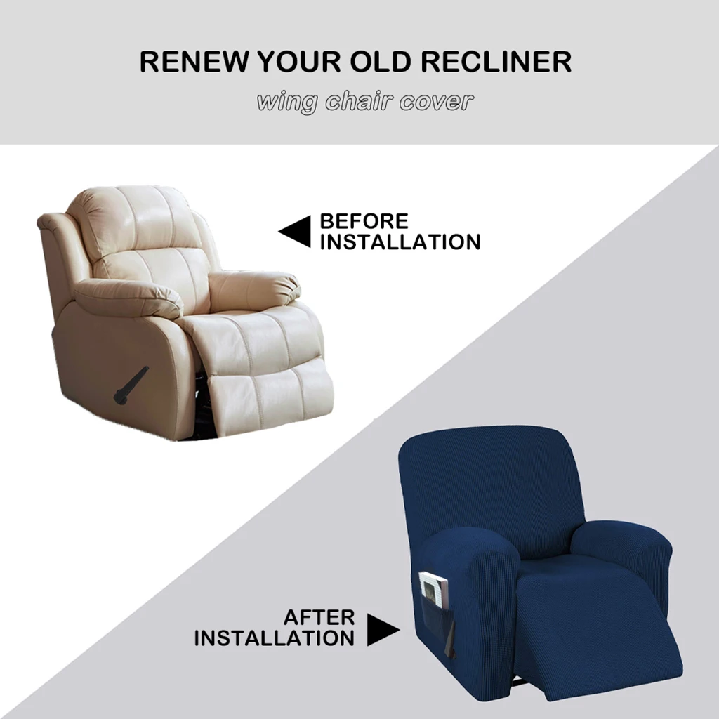 Elastic Sofa Recliner Cover Lazy Boy Slipcover High Stretch Sofa Cover Dirt-proof Armchair Recliner Slipcover Home Decor Elastic Sofa Recliner Cover Lazy Boy Slipcover High Stretch Sofa Cover Dirt-proof Armchair Recliner Slipcover Home Decor